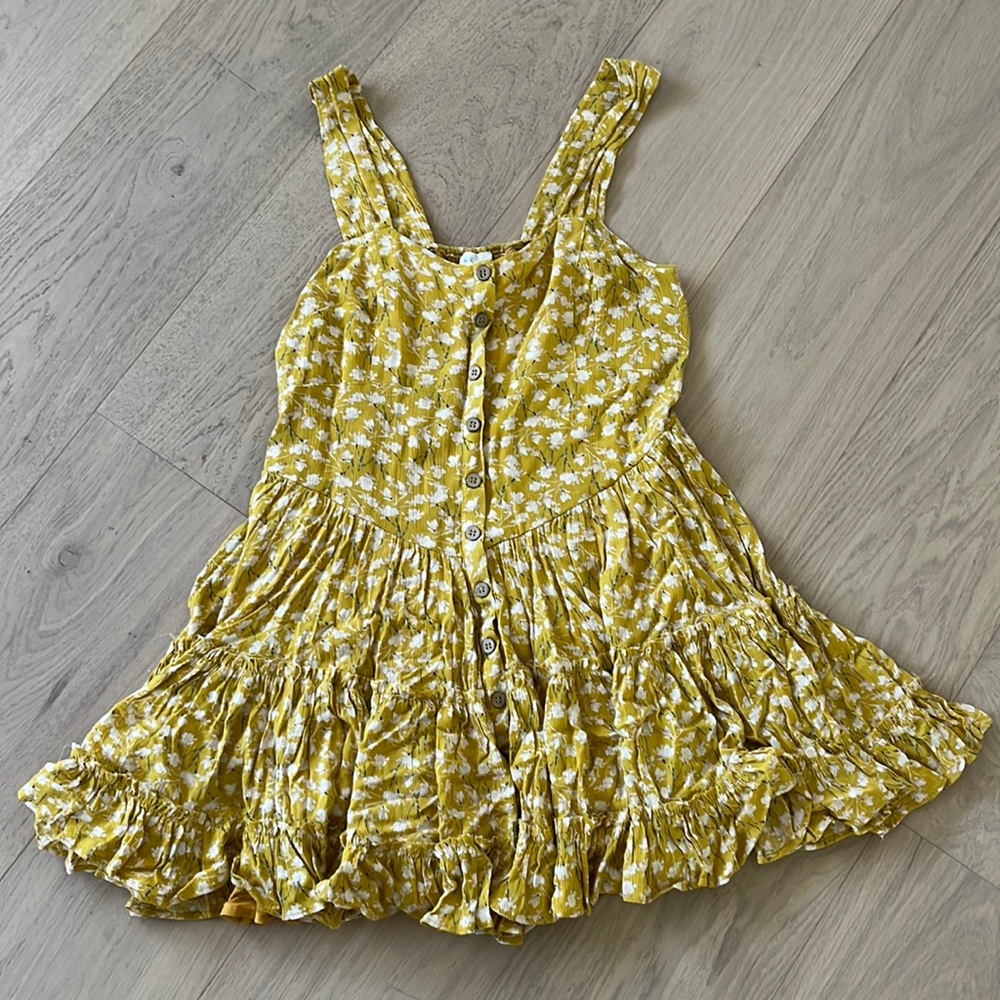 Flowy Mustard Yellow Dress.